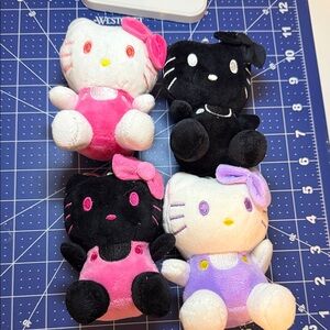 Hello Kitty Plush Collection - Pink, Black, White, Purple